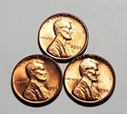 3 X 1958 P LINCOLN WHEAT PENNY UNC 3 COIN SET #P3238