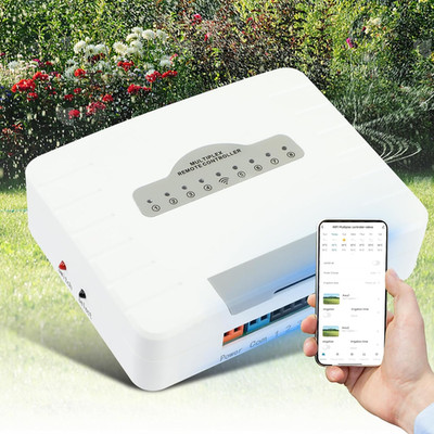 8 Zone Smart Sprinkler Controller with Smartlife APP Control, Local Weather Inte