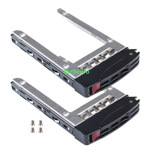 2x Für SuperMicro SB16105 2.5" SAS SATA Hard Drive Caddy Tray MCP-220-00047-0B