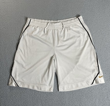 Vintage Nike Fit Basketball Shorts Mens Large White Drawstring Y2K 00s Gray Tag