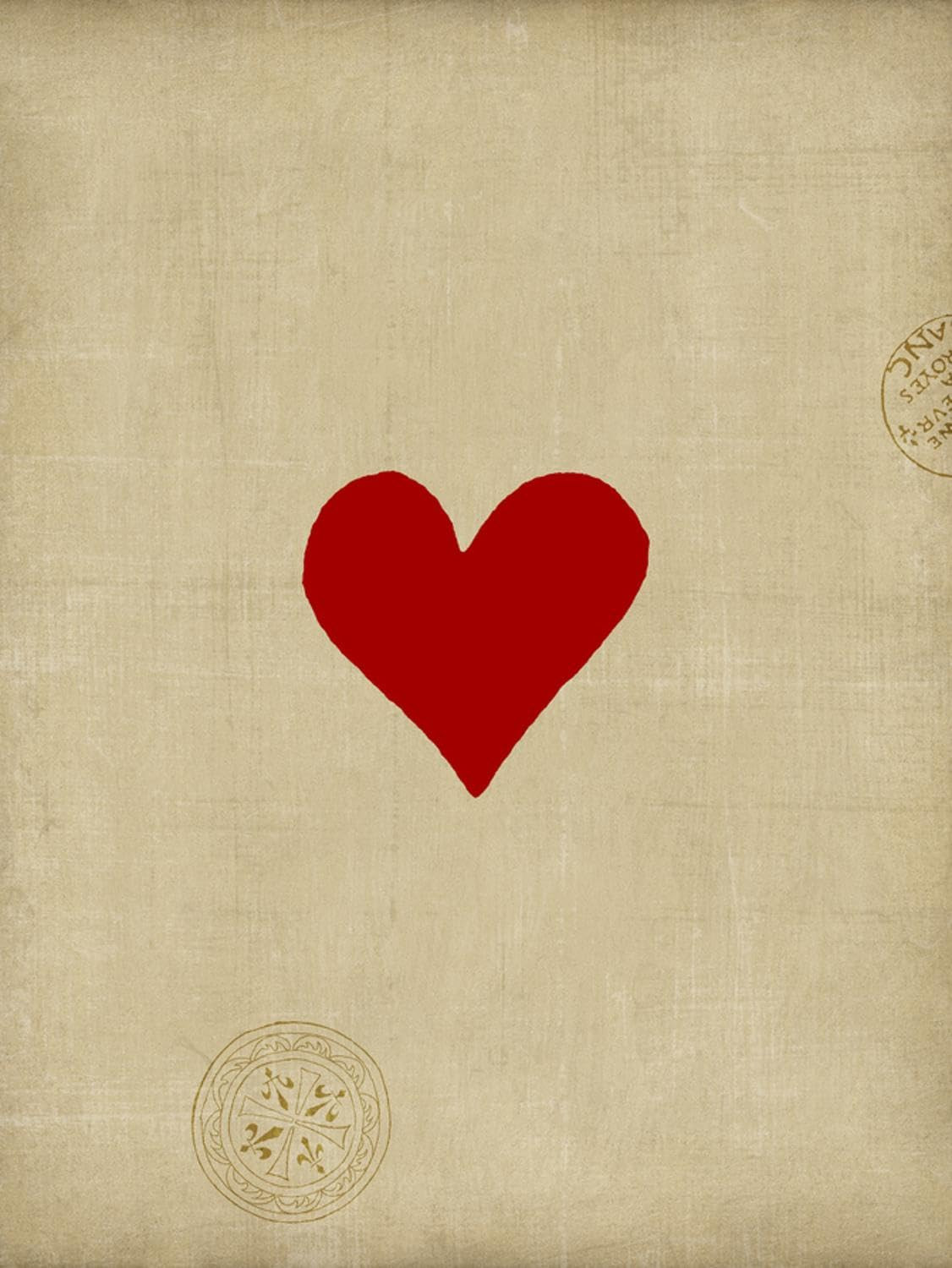 Vision Studio 24x32 Heart Wall Art Print for Home Decor-image