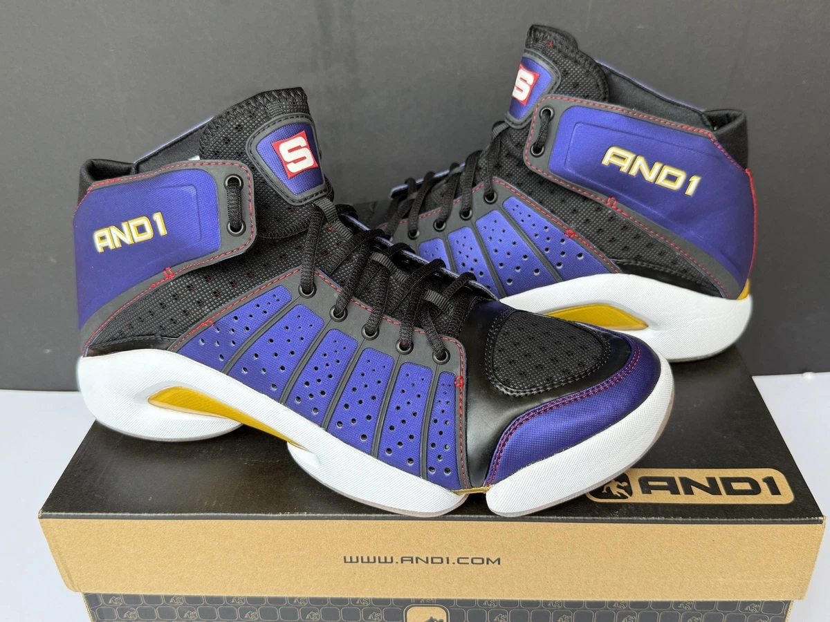 And 1 Get Yours Basketball Shoe Mens Size US 10.5 UK 9.5 Purple Orange