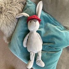 Jellycat Hip Hop Bunny - Grey Bunny Baseball Cap Rare Retired New Without Tags