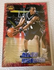 1996 Pacific Collection Allen Iverson Rookie Basketball Card #RR-20. rookie card picture