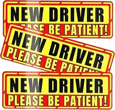 New Driver Magnet for Car, 3Pcs Magnetis Automobile Bumper Stickers, Car Exterio