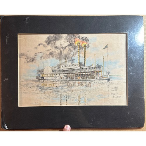 Vintage Stan Routh 1979 Limited Art Print with Signature Robert E. Lee Louisiana