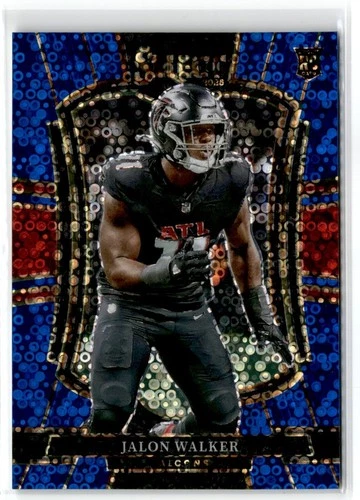 2025 Panini Select Preimer Level Blue Disco Jalon Walker Rookie /25 Falcons