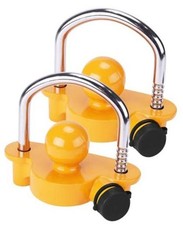 Trailer Hitch Lock Keyed Alike, Trailer Lock Set, 2 Pack,Hitch Yellow-A-2Pack