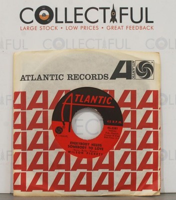 WILSON PICKETT -  EVERYBODY NEEDS SOMEBODY TO LOVE - 1967 - *EX* 7'' SINGLE  