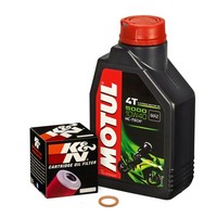 Suzuki Gn 125, 94-99, NF41A, Motul 10W40 ÖL, K&N ÖLfilter ÖLwechsel-Set MotoröL