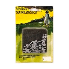 Minifigs Napoleonic Mini 15mm Artillery Limber Riders Pack New