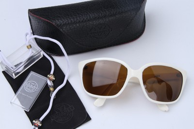 Rare Vintage Vuarnet 009 White Sunglasses PX2000 Mineral Brown lens