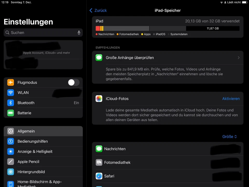 Apple iPad 7. Gen. 32GB, WLAN , 25,91 cm (10,2 Zoll) - Silber - Bild 4 von 4