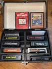Atari 2600 Lot 12 games and cartridge case