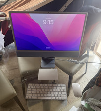 Apple iMac 24-inch M1 2021 Blue All-in-One 8GB RAM w/ Keyboard Mouse