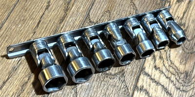 #ad 🇺🇸 Snap On Tools Swivel 3 8quot; Drive Universal Socket Set Lot SAE Wobble 6PT $185.00