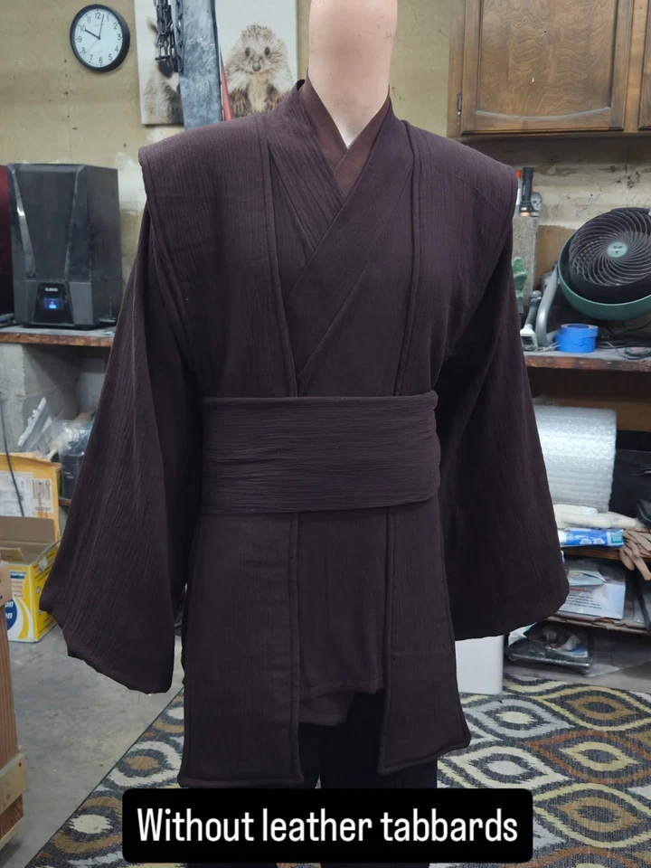 Star Wars Jedi Sith TABARDOS DE TELA Algodón Gasa Arrugada Hecho a Mano Precuela Secuela Foto 2 de 4
