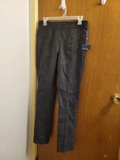 Rafaella Womens Size 6 Gray Classic Slim Leg Dress Pants Partial New Tag 