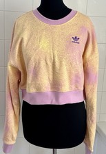 Image of Adidas All Over Print Women’s Crop Sweater. Size 6. Oversized. BNWT. rrp £44.99