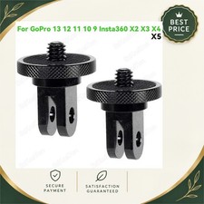 1/4 Inch Screw Tripod Adapter 360 Rotating Mount for GoPro Insta360 DJI