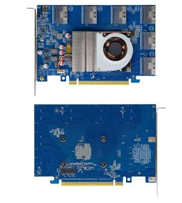 PEX88096 PLX88096 Expansion Card PCIe 4.0 x16 TO 6*SFF-8654