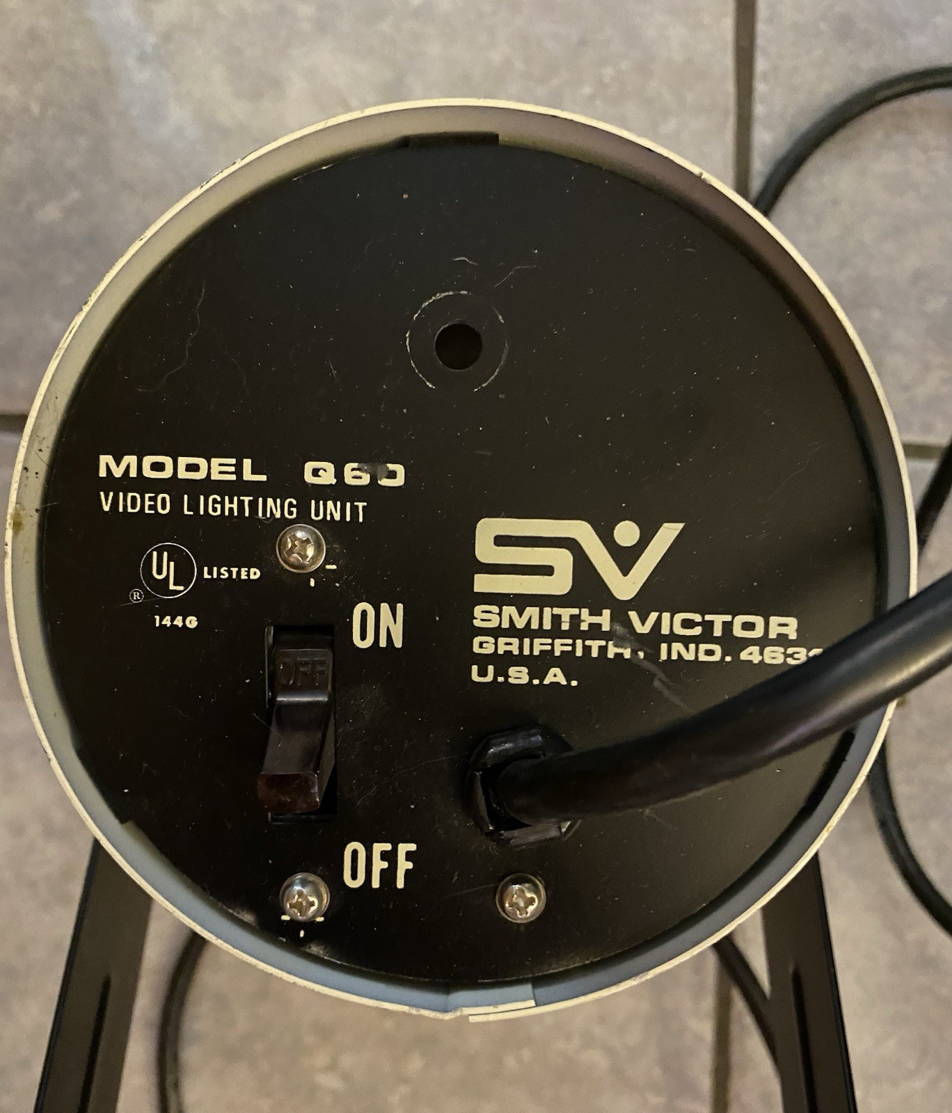 Smith Victor Video Stage Lighting Unit Photography Model Q60 600w Vintage