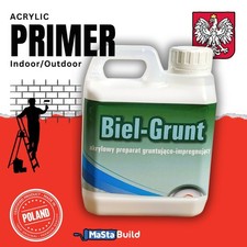 BIEL-GRUNT ACRYLIC PRIMER Deep-Penetrating Multi-surface Wall Floor Ceiling 1L