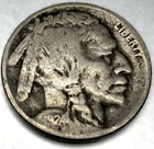1924 D Buffalo Nickel Very Good 5 Cent US Coin - 0089