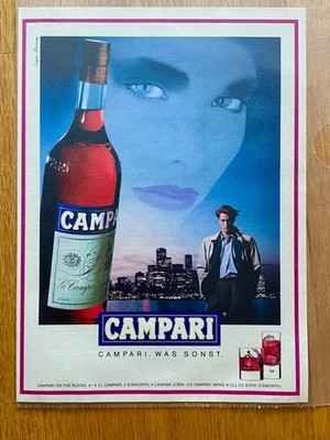 Campari - Was sonst - 90s retro 1992 Vintage Ad Werbung Reklame E49