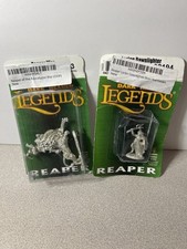 Lot Of 2 Reaper Miniatures - Metal D D RPG Dark Heaven Legends Figures