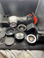 Vintage Camera Telephoto Lens & Cases Japan Mamiya,Hanimex,Nippon, See Photos