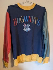 Harry Potter HOGWARTS House Crests Universal Studios Pullover Sweatshirt SMALL