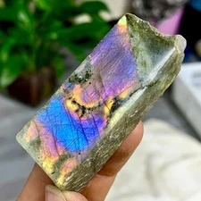 47G Natural Beautiful colored light Labradorite free-form inornament ornament