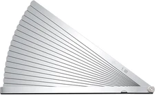 Metric Feeler Gauge Gap Measurement Tool 12-Inch Long 17 Blades 0.02-1.00Mm Thic