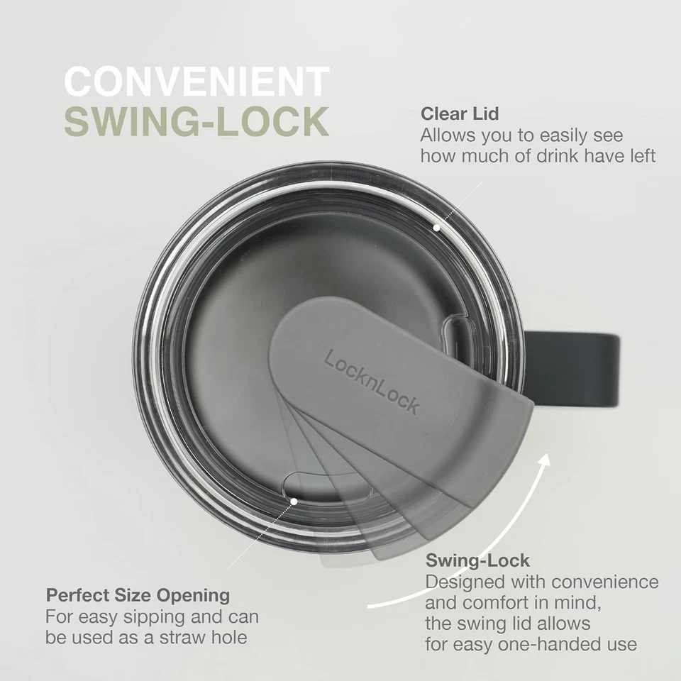 LocknLock Metro Mug Premium 18/8 Stainless Steel Double Wall Insulated - Image 2 of 4