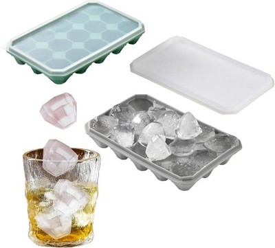 Silicone Ice Cube Tray, Tiny Diamond Ice Cube Tray, Small Diamonds Ice Cube
