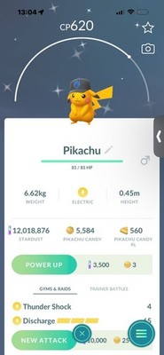 Pokemon Go Shiny Pikachu Mystic Cap ( Go Fest 2026 )