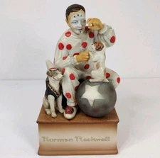 Norman Rockwell Schmid Music Box "Send in the Clowns" Working