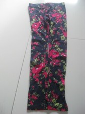 Crazy 8 girls floral leggings M 7-8