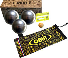 Obut Loisir Inox SIDE 3er Satz incl. Boulekugeln Beutel und Zielkugel