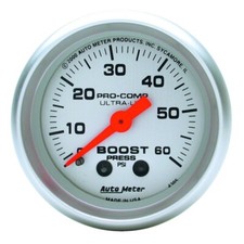 Autometer Ultra-lite 52mm 60 Psi Mechanical Boost Gauge Autometer Ultra-lite 52mm 60 Psi Mechanical Boost Gauge