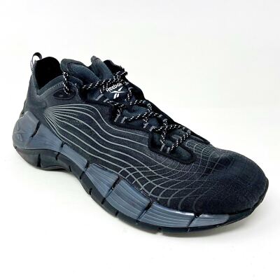 Reebok Zig Kinetica II Core Black Grey Energy Glow Mens Running