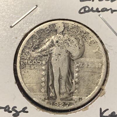 1927-S 25c Standing Liberty Silver Quarter - Key Date - Value Coin -