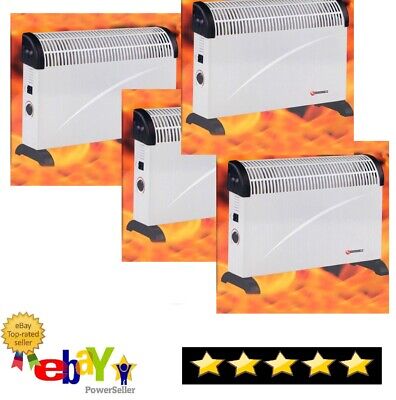 NEW PORTABLE ELECTRIC 2000W THERMOSTAT CONVECTOR HEATER WINTER 2KW WALL MOUNTED