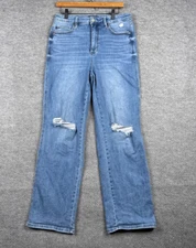 Judy Blue Tummy Control Jeans Womens 13/31 Blue Straight High Rise 31x31