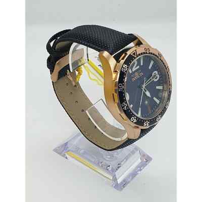 Invicta Specialty Men 45mm Stainless Steel Rose Gold Blue Dial 