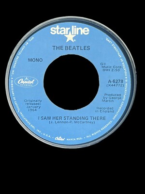 The Beatles   I Want To Hold Your Hand A-6278, ''A'' prefix, Mono, US, 1981