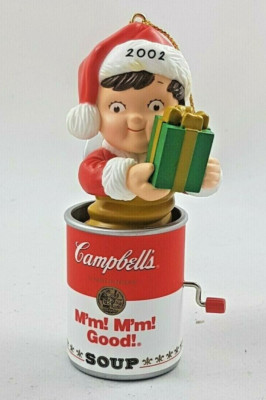 Campbell s Soup 2002 Christmas Ornament Kid in a Can 