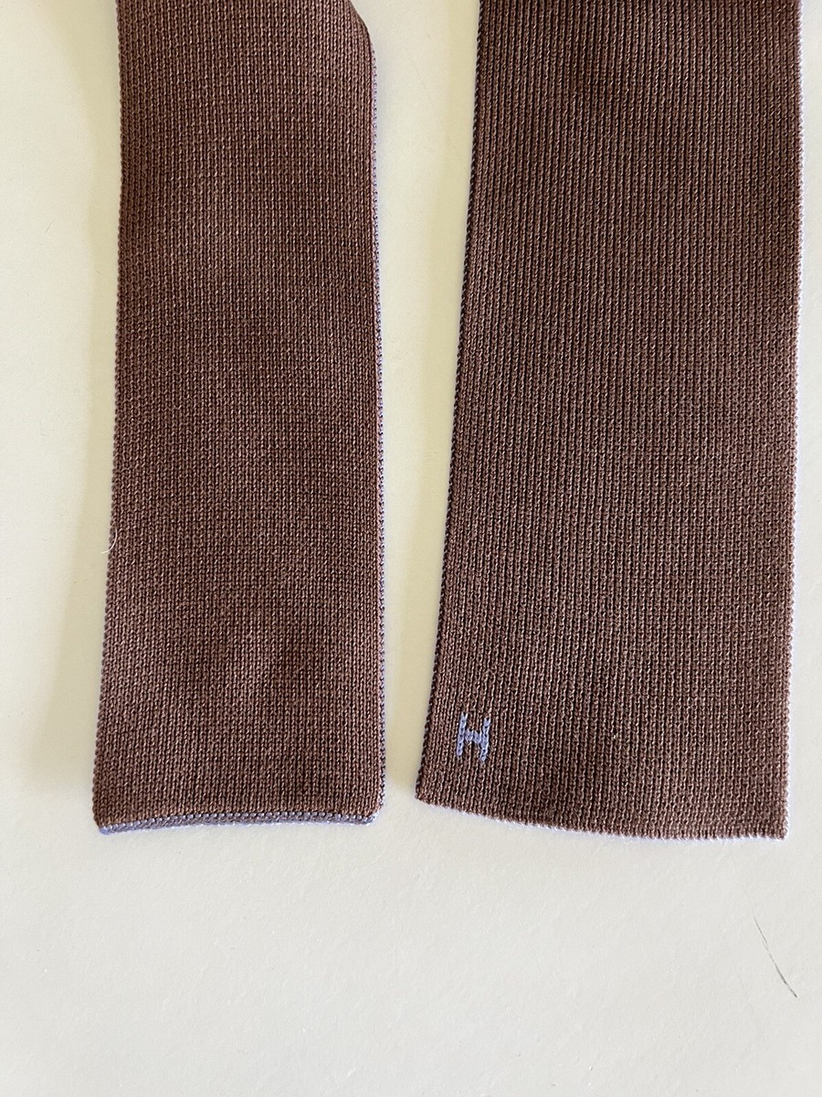 Hermes New Reversible H Logo Knit Silk Tie Necktie | eBay