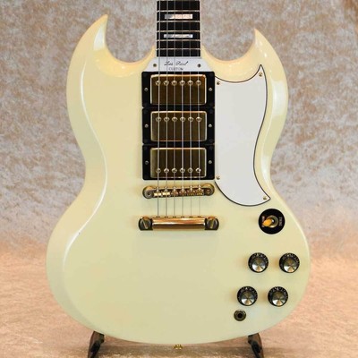 Gibson Custom Shop Les Paul SG Custom White Gold Hardware USA 1997 E.Guitar